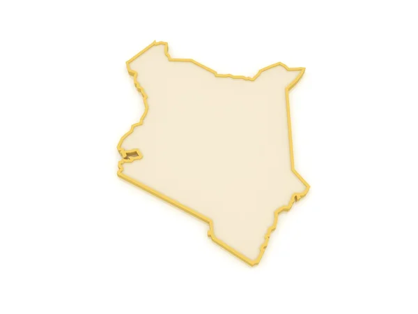 Kenya Haritası. — Stok fotoğraf