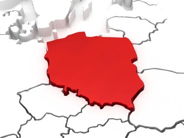 Avrupa ve Polonya Haritası.