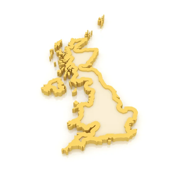 Mapa tridimensional da Inglaterra . — Fotografia de Stock