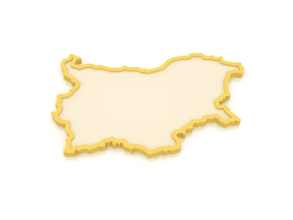 Mappa tridimensionale della Bulgaria . — Foto Stock