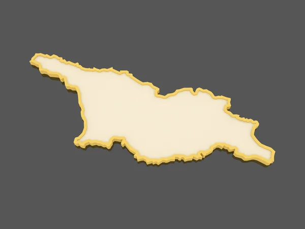 Grúzia Térkép. — Stock Fotó