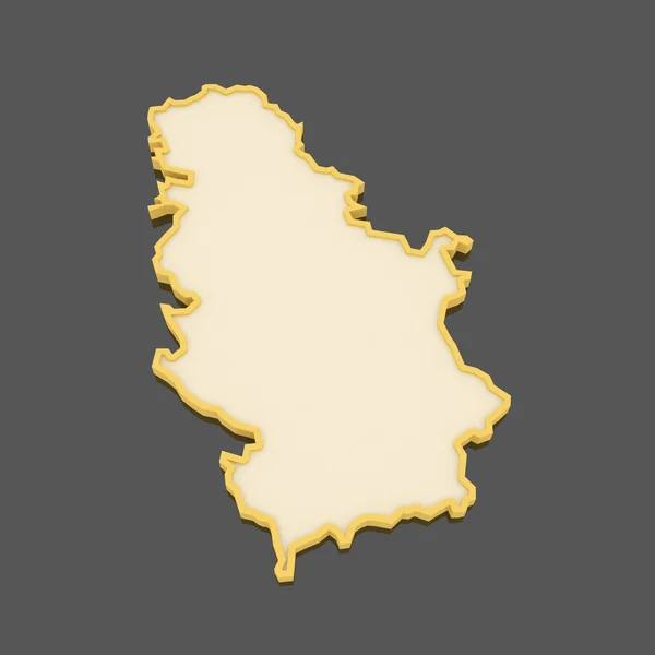 Карта Сербии. — стоковое фото