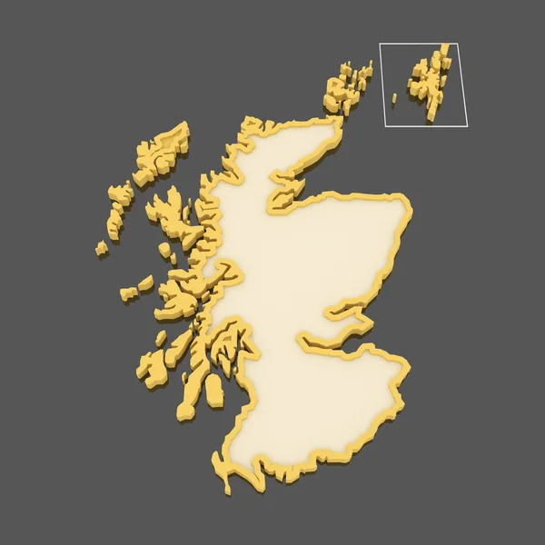 Map of Scotland. — Stock Photo, Image