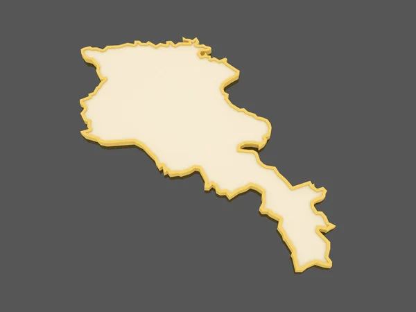アルメニアの地図. — ストック写真