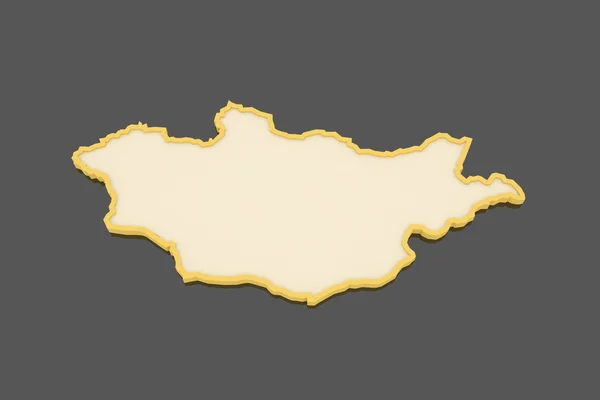 モンゴルの地図. — ストック写真