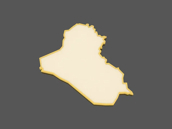 Irak Térkép. — Stock Fotó