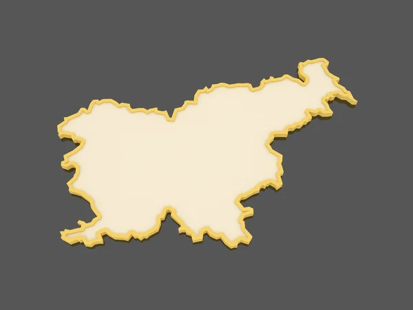 Map of Slovenia. — Stock Photo, Image