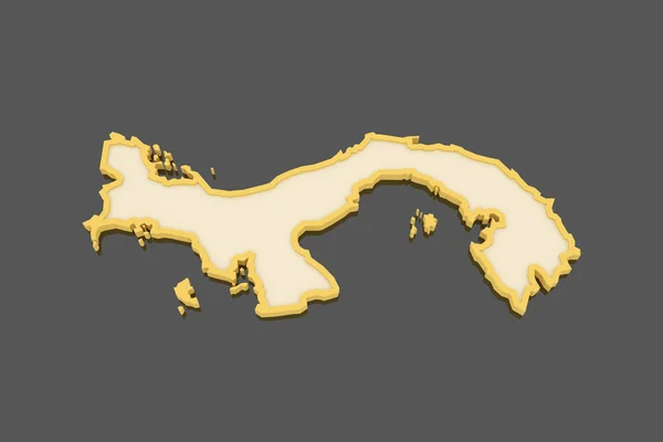 La mappa di Panama . — Foto Stock