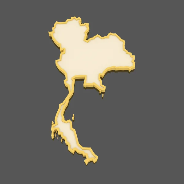 Mapa de Tailandia . —  Fotos de Stock