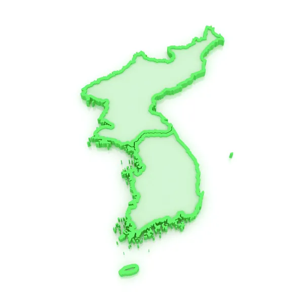 Mappa di Corea. — Foto Stock