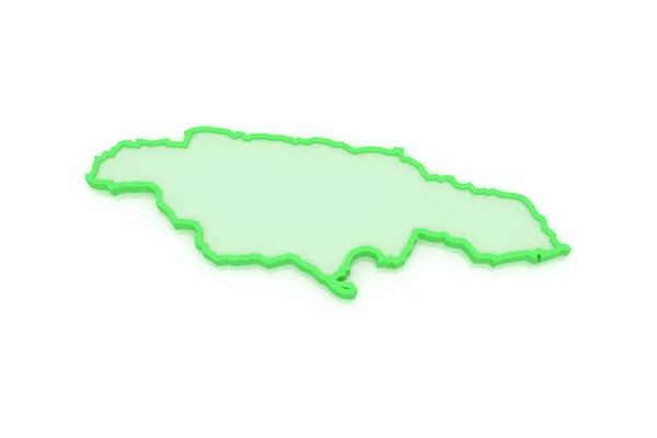 O mapa de Jamaica . — Fotografia de Stock