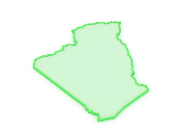Cezayir Haritası. — Stok fotoğraf