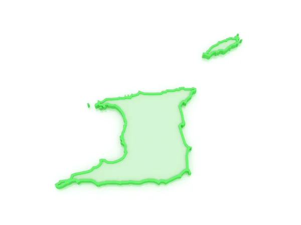 Karte von Trinidad. — Stockfoto