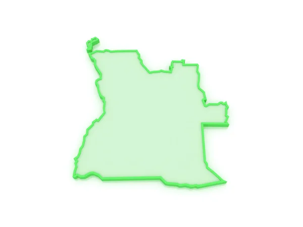 Karte von Angola. — Stockfoto