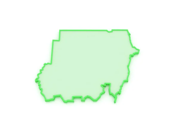 Map of Sudan. — Stock Photo, Image
