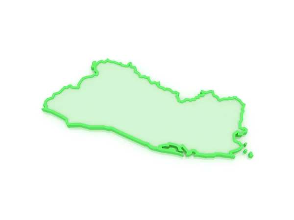 萨尔瓦多的地图. — 图库照片