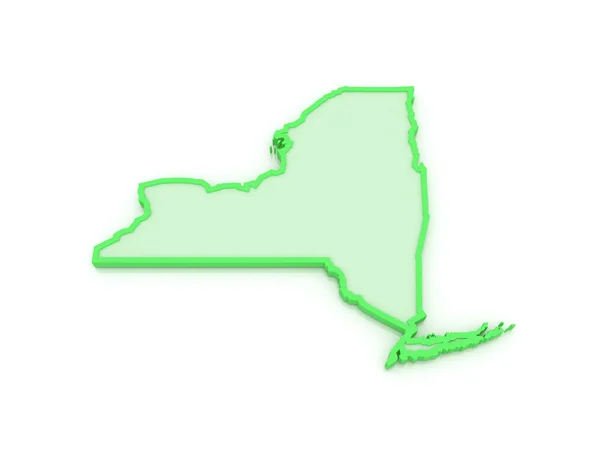 뉴욕의 3 차원 지도입니다. 미국. — стокове фото