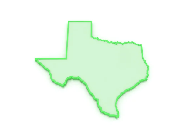 Mapa tridimensional do Texas. Estados Unidos . — Fotografia de Stock