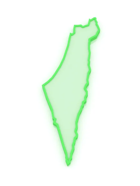 El mapa de Israel . —  Fotos de Stock