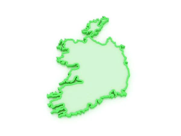 爱尔兰地图 — 图库照片