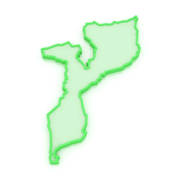 Χάρτης της Μοζαμβίκης. — Φωτογραφία Αρχείου