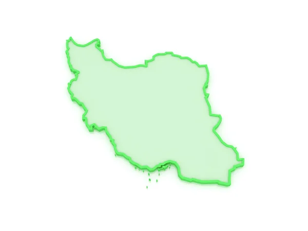 Mapę Iranu. — Zdjęcie stockowe