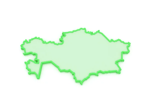 Peta Kazakhstan . — Stok Foto