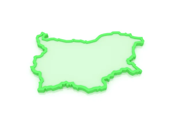 Mappa tridimensionale della Bulgaria . — Foto Stock