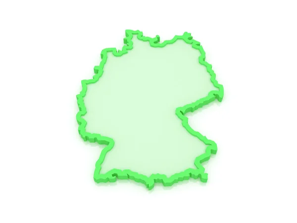 Carte tridimensionnelle de l'Allemagne . — Photo