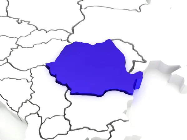 유럽과 루마니아의 지도. — 스톡 사진
