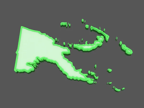 Map of Papua - New Guinea. — Stock Photo, Image