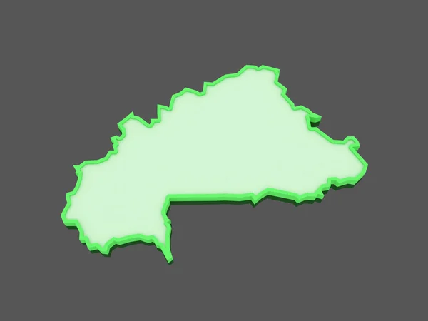 부르키나파소 지도. — 스톡 사진