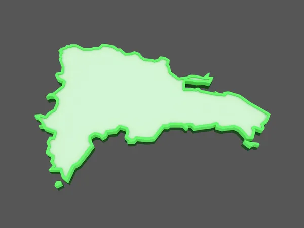 Χάρτης Δομινικανής Δημοκρατίας. — Φωτογραφία Αρχείου