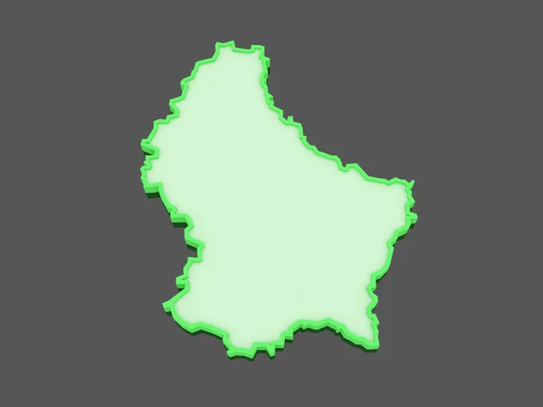 El mapa de Luxemburgo. — Foto de Stock