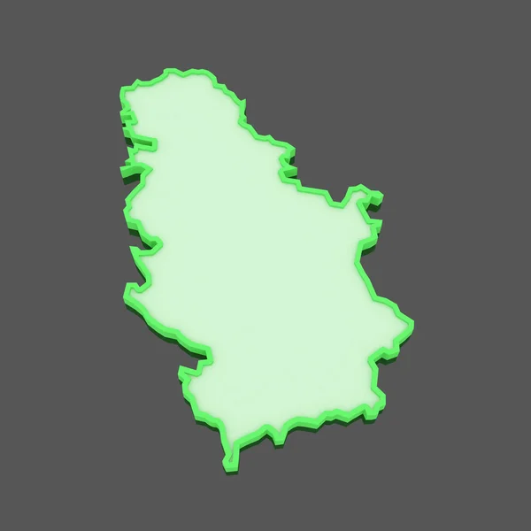 Map of Serbia. — Stock Photo, Image