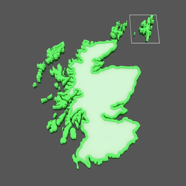La mappa di Scozia . — Foto Stock