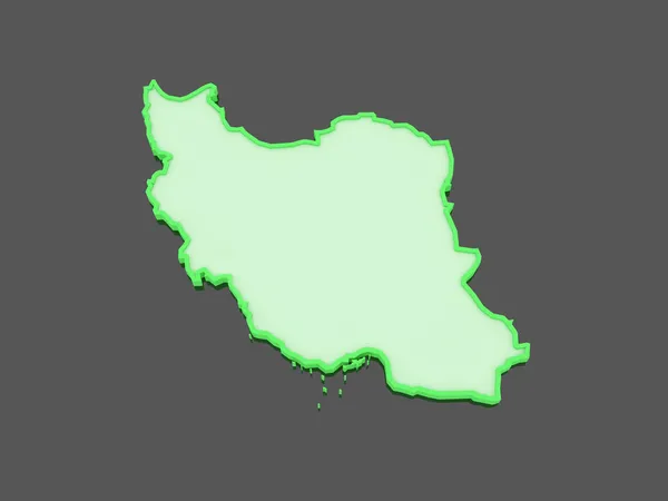 Iranin kartta . — kuvapankkivalokuva