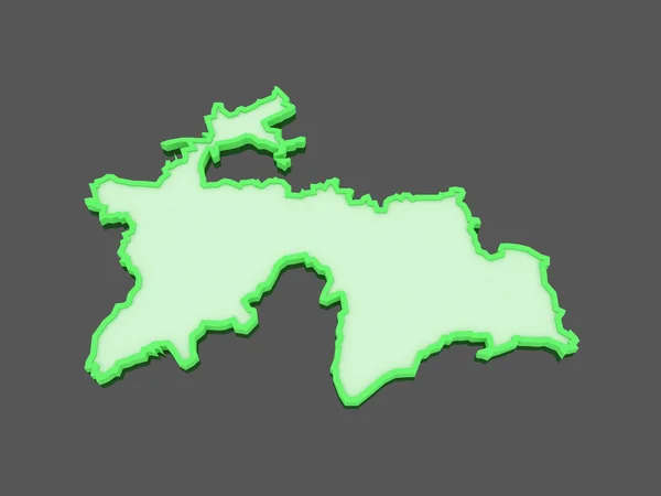 La mappa di tajikistan . — Foto Stock