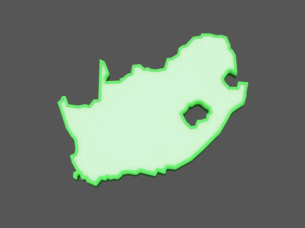 地図の南アフリカ共和国 (rsa). — ストック写真