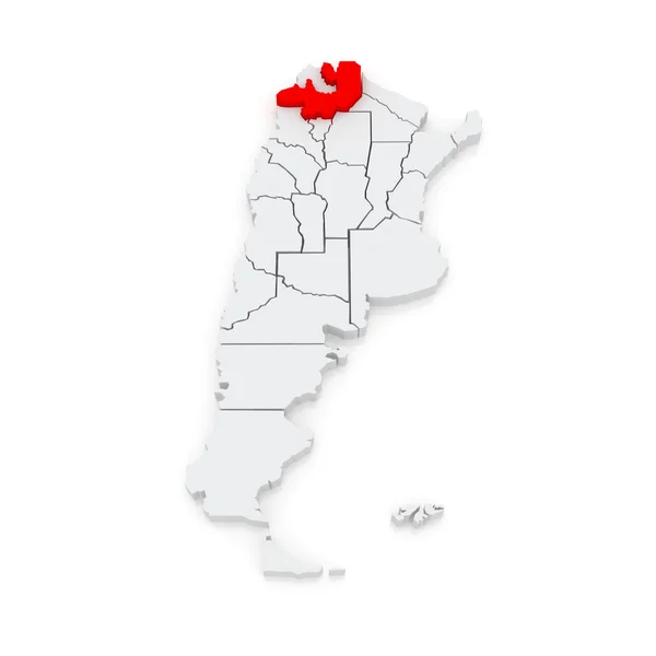 Mapa salta. Argentina. — Stock fotografie