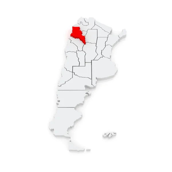 Mapa catamarca. Argentina. — Stock fotografie