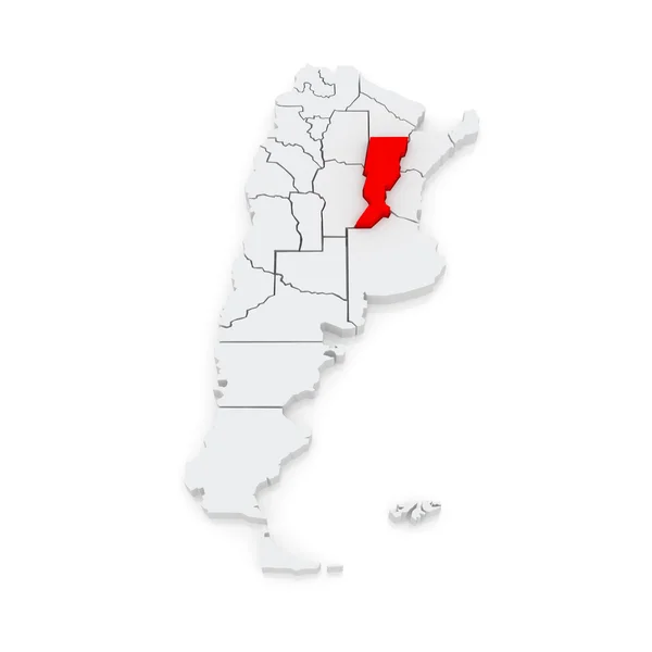 Карта Санта-Фе. Аргентина . — стоковое фото