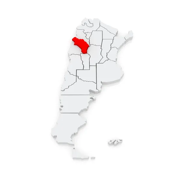 Mapa de La Rioja. Argentina . —  Fotos de Stock