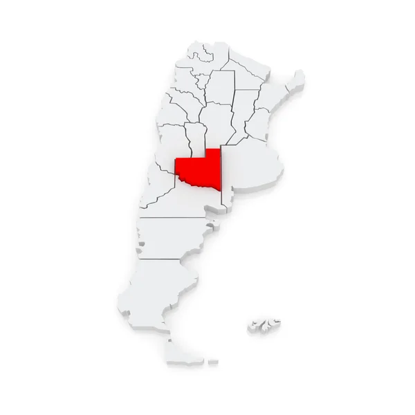 Map of La Pampa. Argentina. — Stock Photo, Image