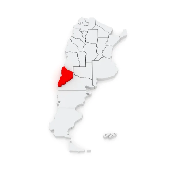 内乌肯地图。阿根廷. — 图库照片