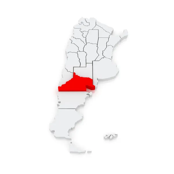 Map of Rio Negro. Argentina. — Stock Photo, Image