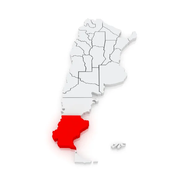 圣克鲁兹的地图。阿根廷. — 图库照片