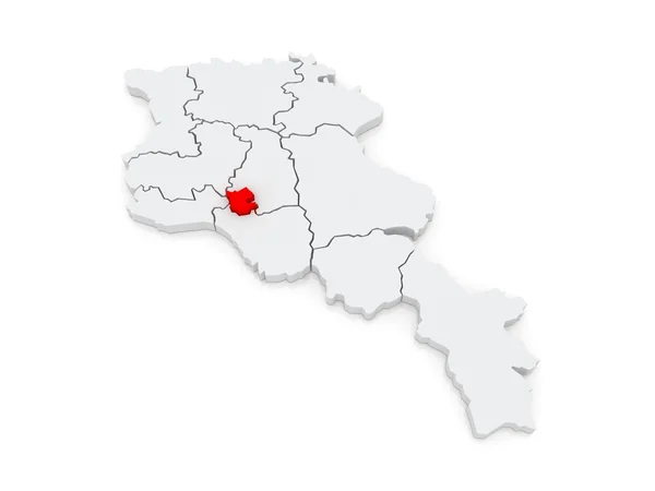 Mapa Jerevan. Arménie. — Stock fotografie