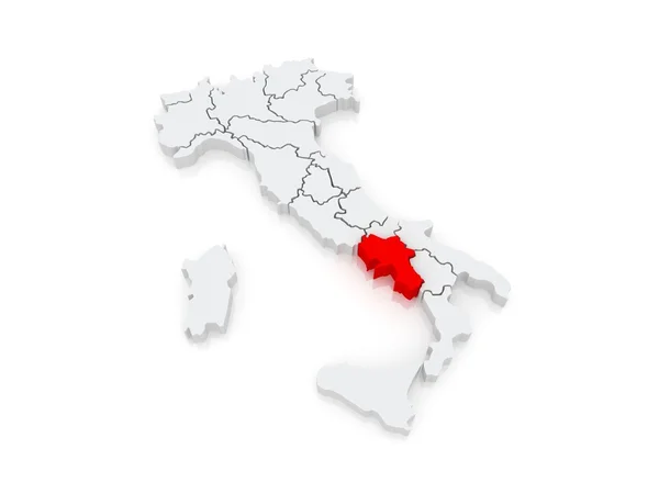 Mappa della Campagna. Italia . — Foto Stock