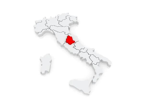 Mapa de Umbría. Italia . —  Fotos de Stock